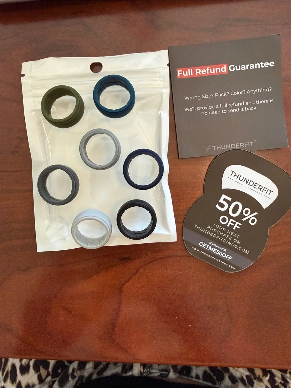 Silicone Ring Set for Men - Assorted Blue, Gray, Black, Olive